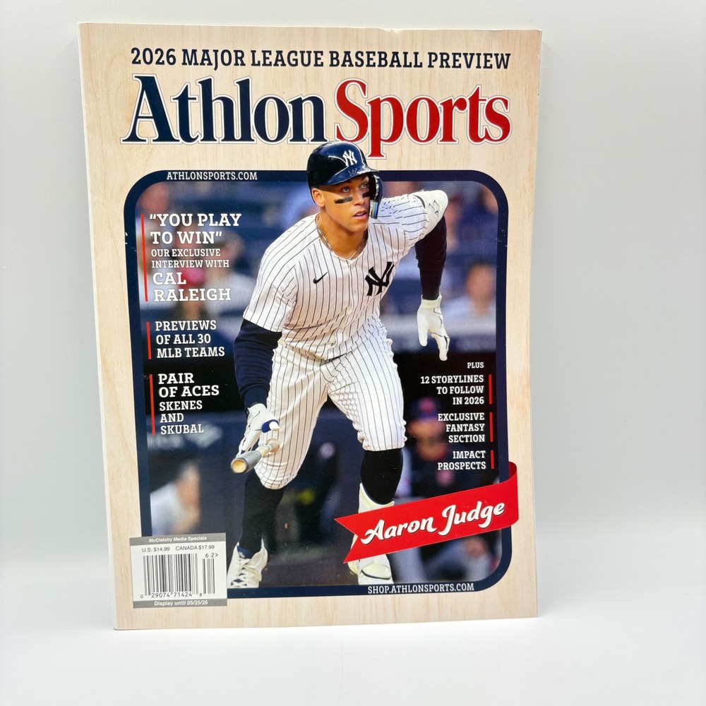 Athlon Sports 2026 MLB Preview Magazine Aaron Judge Yankees New York Baseball OS